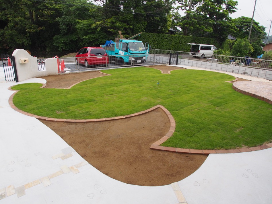 千葉県香取市N様邸　ミッキーの芝生